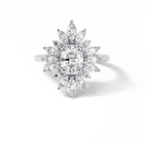 Oval Halo Lab Grown Diamond Engagement Ring