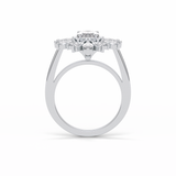 Oval Halo Lab Grown Diamond Engagement Ring