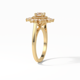Round Halo Lab Grown Diamond Engagement Ring