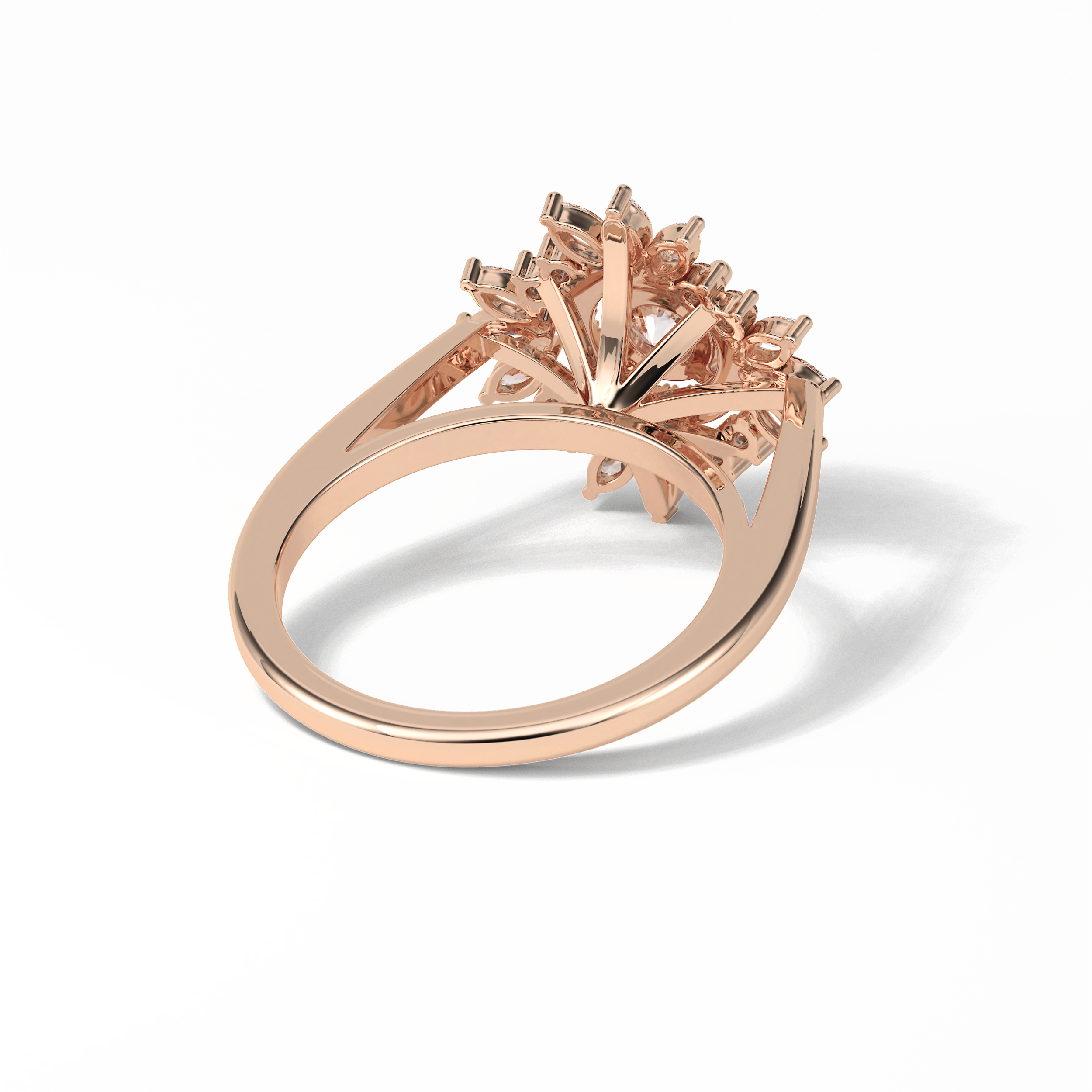 Round Halo Lab Grown Diamond Engagement Ring
