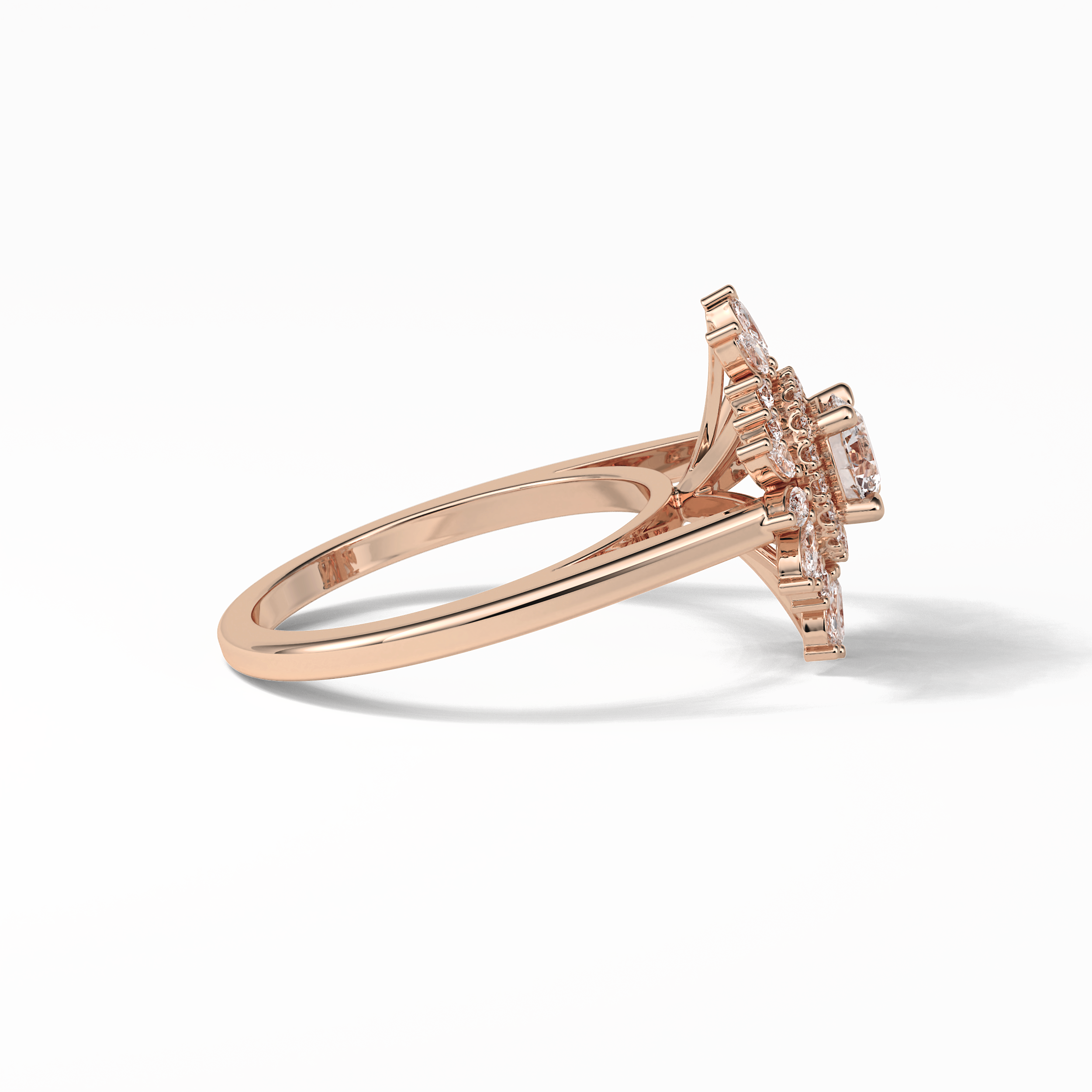 Round Halo Lab Grown Diamond Engagement Ring