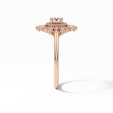 Round Halo Lab Grown Diamond Engagement Ring