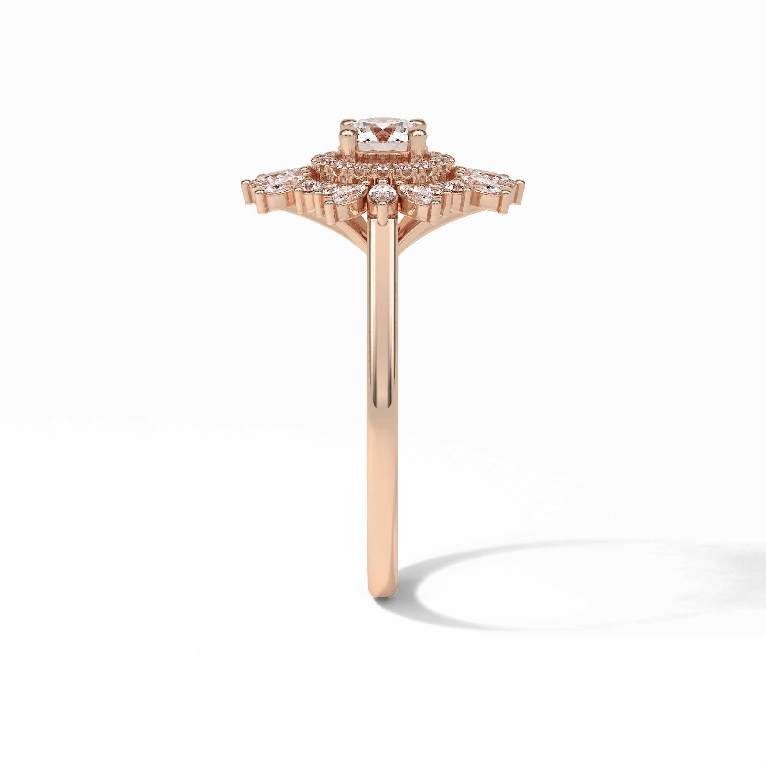 Round Halo Lab Grown Diamond Engagement Ring