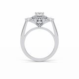 Round Halo Lab Grown Diamond Engagement Ring