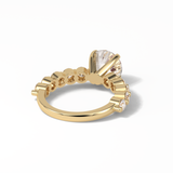 Round Dainty Lab Grown Diamond Engagement Ring