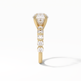 Round Dainty Lab Grown Diamond Engagement Ring