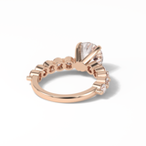 Round Dainty Lab Grown Diamond Engagement Ring