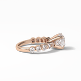 Round Dainty Lab Grown Diamond Engagement Ring