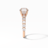 Round Dainty Lab Grown Diamond Engagement Ring