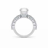 Round Dainty Lab Grown Diamond Engagement Ring