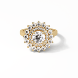Round Halo Lab Grown Diamond Engagement Ring