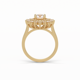 Round Halo Lab Grown Diamond Engagement Ring