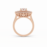 Round Halo Lab Grown Diamond Engagement Ring