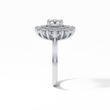 Round Halo Lab Grown Diamond Engagement Ring