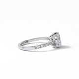 Oval Pave Lab Grown Diamond Engagement Ring