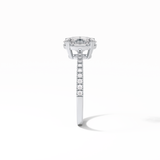 Oval Pave Lab Grown Diamond Engagement Ring