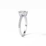 Oval Pave Lab Grown Diamond Engagement Ring