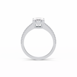 Oval Pave Lab Grown Diamond Engagement Ring