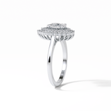 Pear Halo & Pave Lab Grown Diamond Engagement Ring