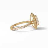 Pear Halo & Pave Lab Grown Diamond Engagement Ring