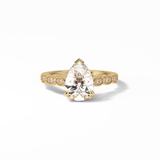 Pear Pave Lab Grown Diamond Engagement Ring