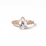 Pear Pave Lab Grown Diamond Engagement Ring