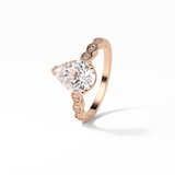 Pear Pave Lab Grown Diamond Engagement Ring