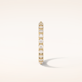 1.2 TCW Round Shaped Moissanite Full Eternity Wedding Band