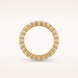 1.2 TCW Round Shaped Moissanite Full Eternity Wedding Band