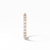 1.2 TCW Round Shaped Moissanite With Full Eternity Wedding Band 9