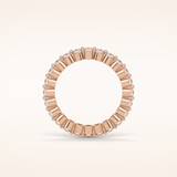 1.2 TCW Round Shaped Moissanite Full Eternity Wedding Band