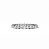 1.2 TCW Round Shaped Moissanite With Full Eternity Wedding Band 1