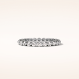 1.2 TCW Round Shaped Moissanite Full Eternity Wedding Band