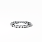1.2 TCW Round Shaped Moissanite With Full Eternity Wedding Band 6