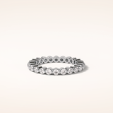 1.2 TCW Round Shaped Moissanite Full Eternity Wedding Band