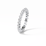 1.2 TCW Round Shaped Moissanite With Full Eternity Wedding Band 3
