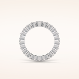 1.2 TCW Round Shaped Moissanite Full Eternity Wedding Band
