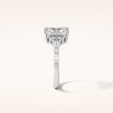 2.30 CT Radiant Shaped Cluster Moissanite Engagement Ring