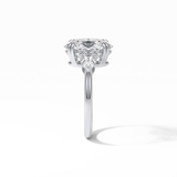 Oval Halo & Pave Lab Grown Diamond Engagement Ring