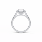 Emerald Cluster Lab Grown Diamond Engagement Ring