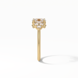 Oval Cluster Lab Grown Diamond Engagement Ring