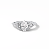 Oval Cluster Lab Grown Diamond Engagement Ring