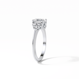 Oval Cluster Lab Grown Diamond Engagement Ring