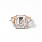 Emerald Three Lab Grown Diamond Engagement Ring