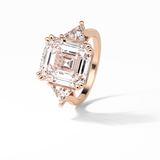 Emerald Three Lab Grown Diamond Engagement Ring