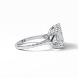 Emerald Three Lab Grown Diamond Engagement Ring