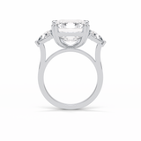 Emerald Three Lab Grown Diamond Engagement Ring