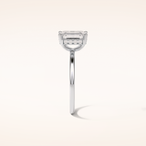 1.60 CT Emerald Shaped Hidden Halo Moissanite Engagement Ring