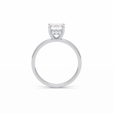 Emerald Hidden Halo Lab Grown Diamond Engagement Ring