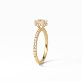 Oval Pave & Hidden Halo Lab Grown Diamond Engagement Ring